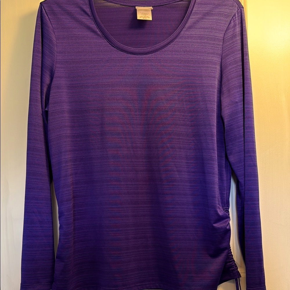 Danskin now Women's Purple Long Sleeve Top
